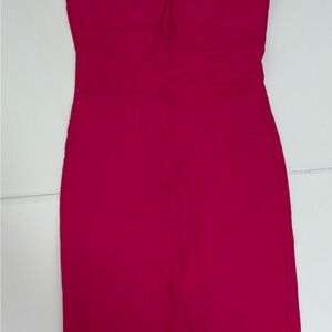 Body Central Strapless Magenta Dress
